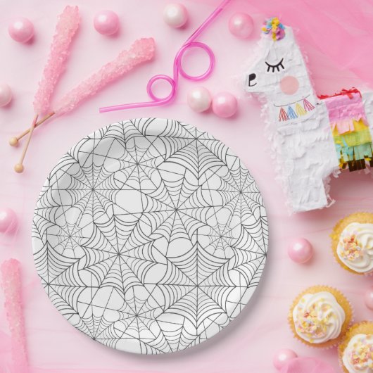 Assiettes En Carton Plaque en papier Halloween (Fête)