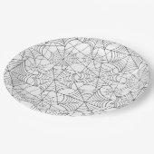 Assiettes En Carton Plaque en papier Halloween (Angle)