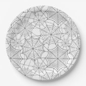 Assiettes En Carton Plaque en papier Halloween (Devant)