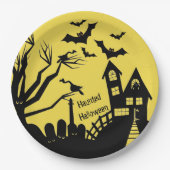 Assiettes En Carton Plaque en papier Halloween (Devant)