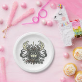 Assiettes En Carton Plaque en papier hiver-Greenman Holiday/Solstice (Fête)