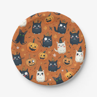 Assiettes En Carton Plaque en papier Holloween