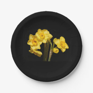 Assiettes En Carton Plaque en papier Jonquil Flowers