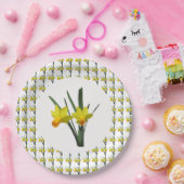 Assiettes En Carton Plaque en papier - jonquilles (Fête)