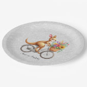 Assiettes En Carton Plaque en papier kangourou florale (Angle)
