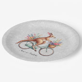 Assiettes En Carton Plaque en papier kangourou florale (Angle)