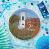 Assiettes En Carton Plaque en papier "Let Us Give Thanks" (Fête)