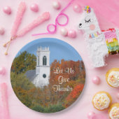 Assiettes En Carton Plaque en papier "Let Us Give Thanks" (Fête)