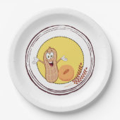 Assiettes En Carton Plaque en papier Lohri Peanut Gajak (Devant)