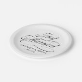 Assiettes En Carton Plaque en papier Mariage marié (Angle)