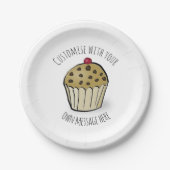 Assiettes En Carton Plaque en papier mini-muffin personnalisée (Devant)