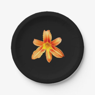 Assiettes En Carton Plaque en papier orange Tiger
