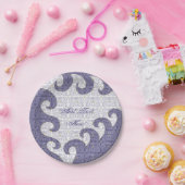 Assiettes En Carton Plaque en papier passover Gold Star/Purple (Fête)