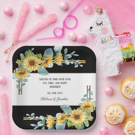 Assiettes En Carton Plaque en papier personnalisée Mariage de tourneso (Fête)