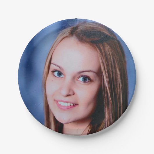 Assiettes En Carton Plaque en papier personnalisée simple photo (Devant)