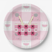 Assiettes En Carton Plaque en papier pique-nique d'été (Devant)