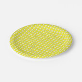 Assiettes En Carton Plaque en papier - Points jaunes (Angle)