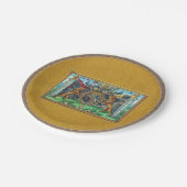 Assiettes En Carton Plaque en papier pour armoiries (Angle)