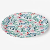 Assiettes En Carton Plaque en papier pour baby shower avec design mign (Angle)