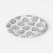 Assiettes En Carton Plaque en papier pour bonbons de la Saint-Valentin (Angle)