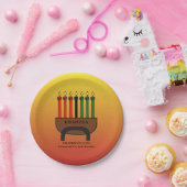 Assiettes En Carton Plaque en papier pour bougies Kwanzaa (Fête)