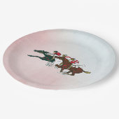 Assiettes En Carton Plaque en papier pour chevaux de course (Angle)