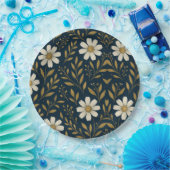 Assiettes En Carton Plaque en papier pour marguerites Frost & Gold (Fête)