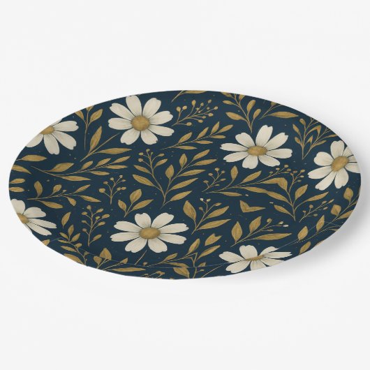 Assiettes En Carton Plaque en papier pour marguerites Frost & Gold (Angle)