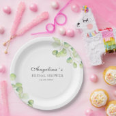 Assiettes En Carton Plaque en papier pour une douche nuptiale. (Fête)