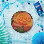 Assiettes En Carton Plaque en papier Rose orange (Fête)