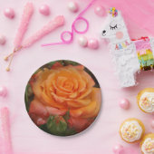 Assiettes En Carton Plaque en papier Rose orange (Fête)