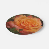 Assiettes En Carton Plaque en papier Rose orange (Angle)