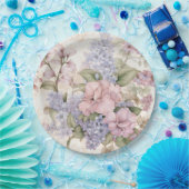 Assiettes En Carton Plaque en papier rose violet (Fête)