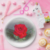 Assiettes En Carton Plaque en papier rouge rose classique (Fête)