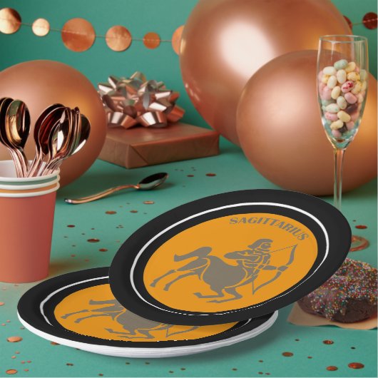 Assiettes En Carton Plaque en papier Sagittarius (Multi)