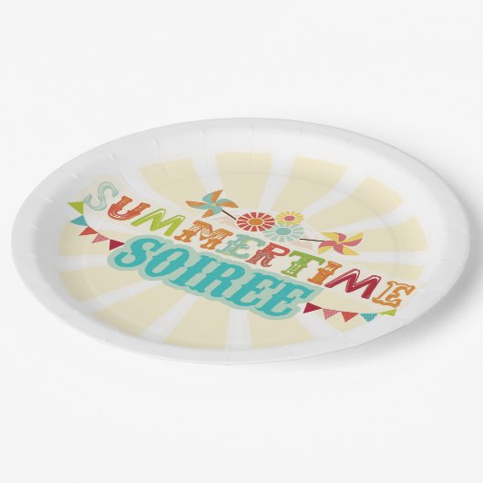 Assiettes En Carton Plaque en papier soié d'été (Angle)