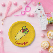 Assiettes En Carton Plaque en papier tortilla Sandwich (Fête)
