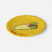 Assiettes En Carton Plaque en papier tortilla Sandwich (Angle)