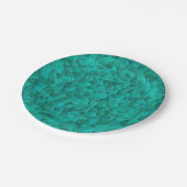 Assiettes En Carton Plaque en papier turquoise (Angle)