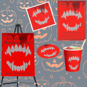 Assiettes En Carton Plaque en papier Vampire Bite Halloween