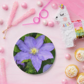 Assiettes En Carton Plaque en papier violet Clematis (Fête)