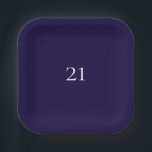 Assiettes En Carton Plaque en papier violet profond<br><div class="desc">Plaque en papier violet profond</div>