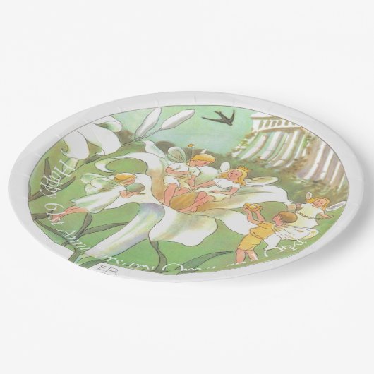 Assiettes En Carton Plaque Fée Fairy Party à l'anniversaire heureux (Angle)