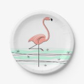 Assiettes En Carton Plaque Flamant rose Ocean (Devant)