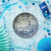 Assiettes En Carton Plaque hollandaise Blue Delft (Fête)