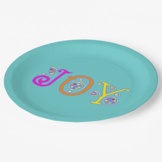 Assiettes En Carton Plaque Joy (Angle)