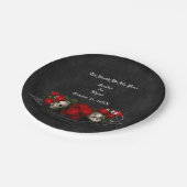 Assiettes En Carton Plaque mariage d'halloween gothique (Angle)