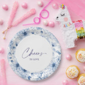 Assiettes En Carton Plaque Mariage florale - Cheval à l'amour (Fête)