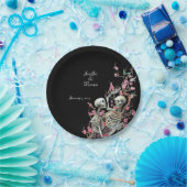 Assiettes En Carton Plaque Mariage Halloween Crâne (Fête)