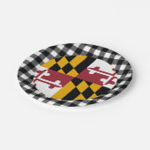 Assiettes En Carton Plaque Maryland, plaid de buffle USA & Maryland Dr (Angle)